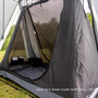 Swift / Dash Inner Tent shown clipped to a awning, open revealing the space.