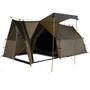 Kampa Moongazer fully pitched with the shelter opened and displayed.