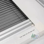 Ventilated flyscreen in black for window
