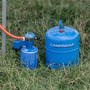 Refillable gas cylinder regulator