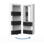 Caravan Revolving Bathroom Shower Wall Shelf Unit for Caravan and Motorhome