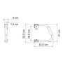 Fiamma Security Handle Dimensions