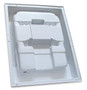 Cleo Tip Up Sink Folding Vanity Basin for Caravans & Motorhomes Rear View Cleo Tip Up Sink Folding Vanity Basin for Caravans & Motorhomes Rear View