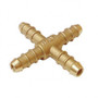 Brass Barbed X Connector 8mm Gas Pipe Hose