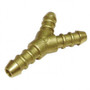Brass Barbed Y Connector 8mm Gas Pipe Hose