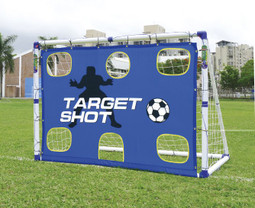 6 Foot Portable Childrens Soccer Target Shot Football Training Goal