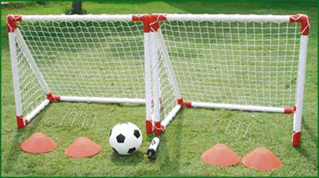 Mini Football Twin Goal Post Training Set