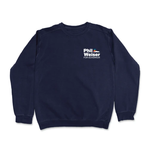 Be Wiser Vote Weiser (Navy Crewneck Sweater)