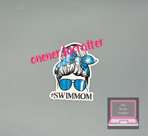 Swim Mom Sticker