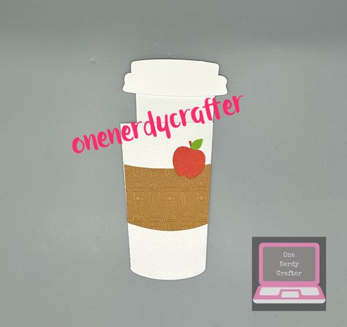 Apple Coffee  Cup Giftcard Holder