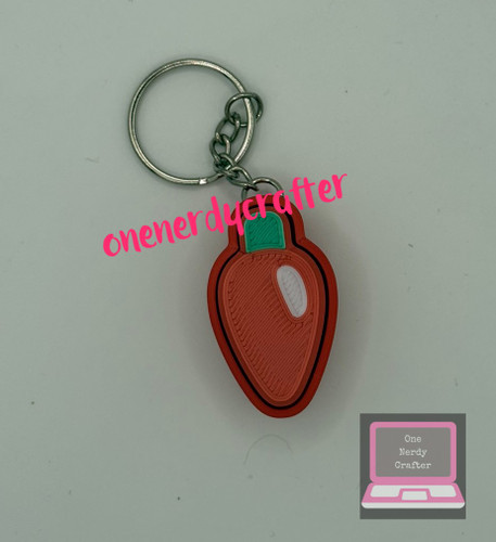 Red Light Fidget Clicker Keychain