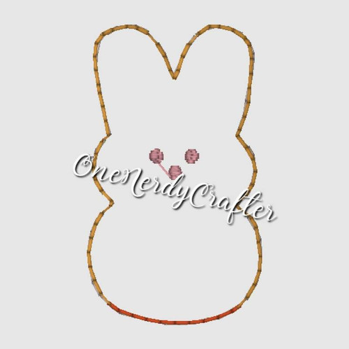 Easter Peep Flasher Feltie Embroidery Digital Design File