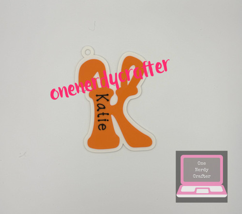 Easter Basket Bunny Letter Tag