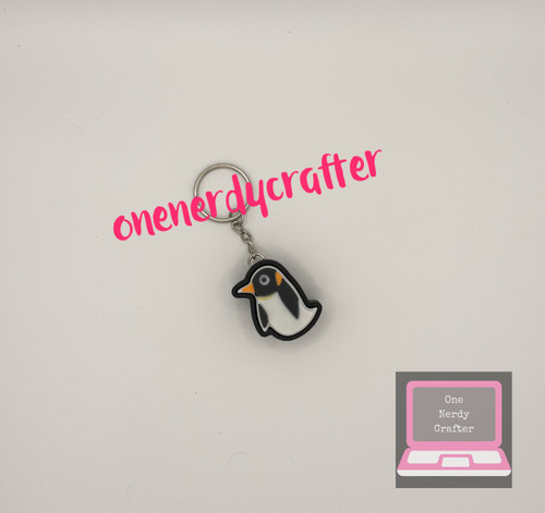 Penguin Fidget Clicker Keychain