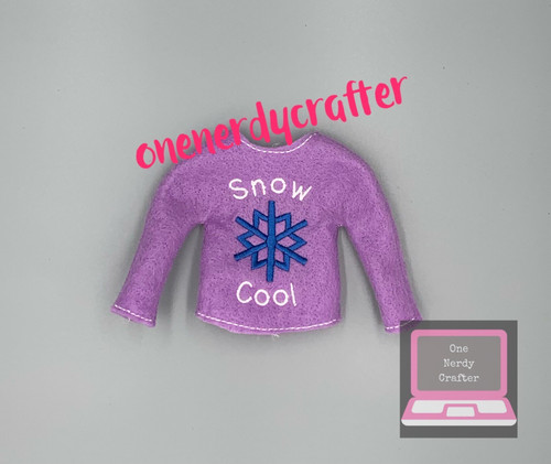 Snow Cool Girl Elf Sweater