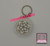 Grey Snowflake Fidget Clicker Keychain