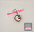 White Apple Fidget Clicker Keychain