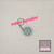Blue Flower Fidget Clicker Keychain
