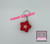 Red Flower Fidget Clicker Keychain