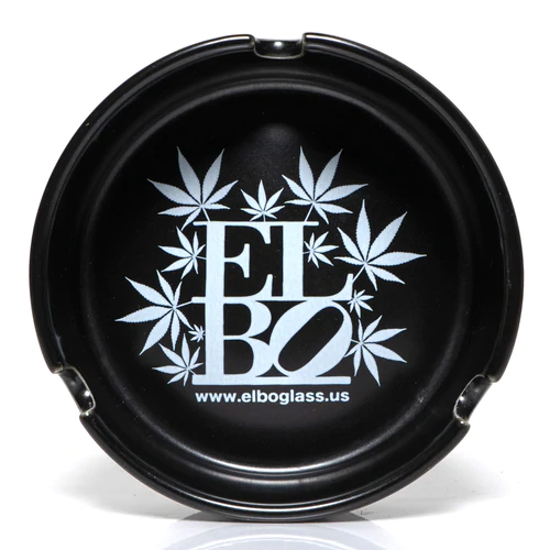 Elbo Glass - Black Laser Engraved Ashtray