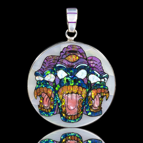 Firefly Glass X Dr. Freeland Jr - Triple Gorilla Sterling Silver Pendant 