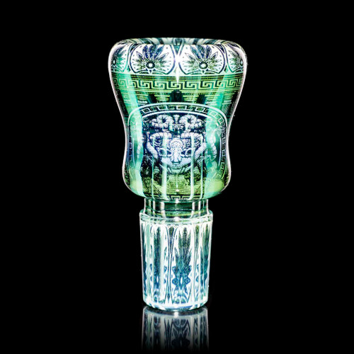 Mothership Glass - 14mm Teal Gaze Series Slide