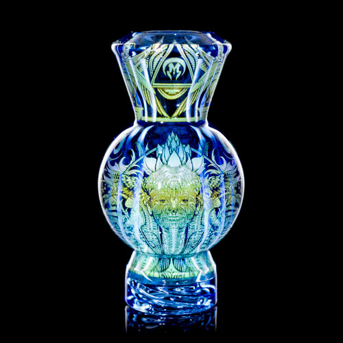 Mothership Glass - Cerulean Artifact Bubble Cap