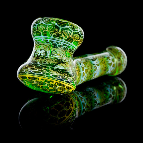 Mothership Glass - Hive Green Sherlock Pipe 