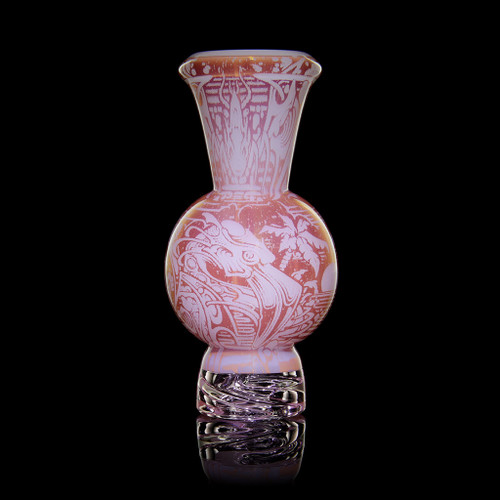 Mothership Glass - Swamp Gas Bubble Cap Pink
