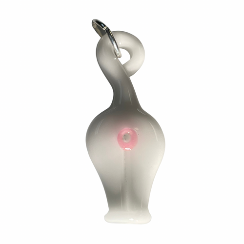 MTP Glass - Catt Butt Pendant (White)