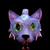 Firefly Glass - Third Eye Cat Lucid/Purple/UV Eyes