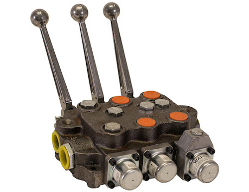 3 Spool Directional Control Valve 3-Way Detent In/4-way Spring Center/4-Way/PB, Buyers HV3311NAAG2EC0