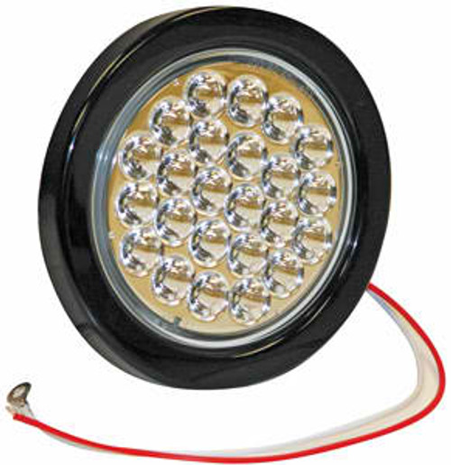 4" Round Backup Light, 24 LED Clear, Dot  & SAE, Buyers  5624324