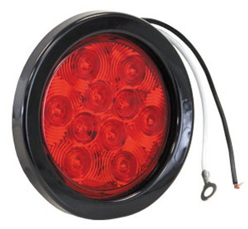 4" Round Stop-Turn-Tail Light, 10 LED Red Buyers 5624110