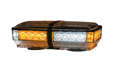 Amber/Clear LED Mini Lightbar, Buyers 8891052
