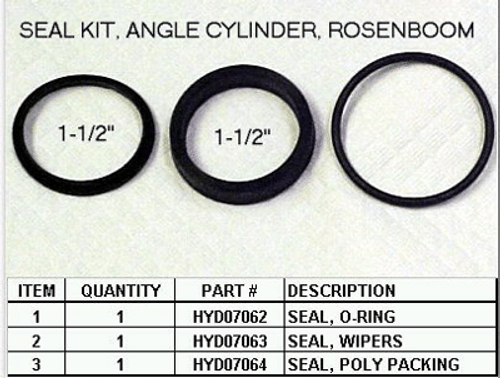 Angle Cylinder Rosenboom Seal Kit, Boss HYD01646