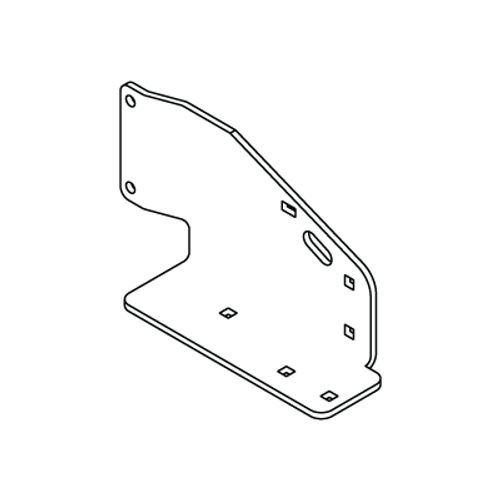 Support, Plate, Foot, R, Sr, Boss 143-0202