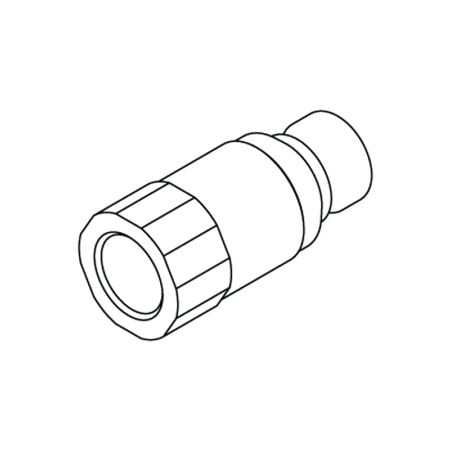 Male Flat Face Coupler #4 Npt Threads, Boss 143-0058