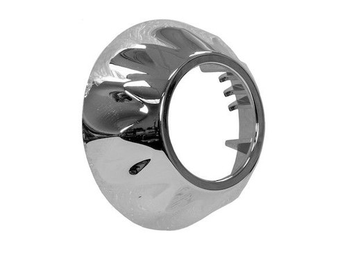 Chrome Bezel For 1 Inch Round Surface/Recess Mount Strobe Lights, Buyers 8892420