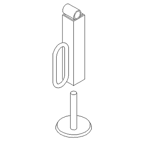 Kickstand, Leg Assembly, w/Adjustment Pad, Boss MSC04048