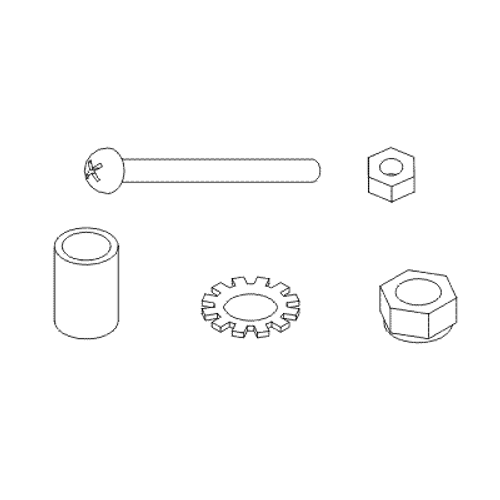 Fastener Mounting Kit for Headlight, 02 - 07, Boss MSC04745