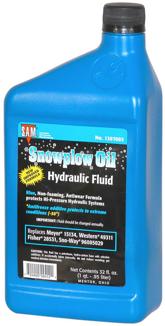 Hydraulic Oil (Blue) 1 Case, 12 Quarts, replaces Sno-Way 96005029, Buyers SAM 1307010