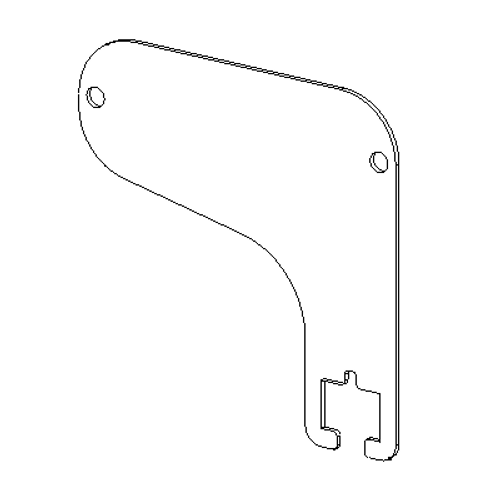 MSC12829 DASH BRACKET, MOLEX PLUG, UTV, RANGER, 05-08