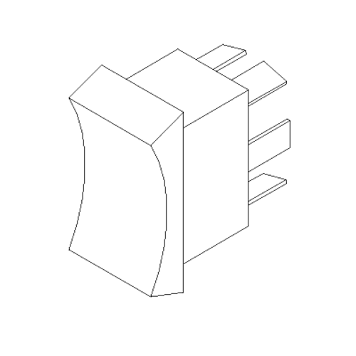 Switch, Rocker/Lift (6-Terminal), Boss HYD01622