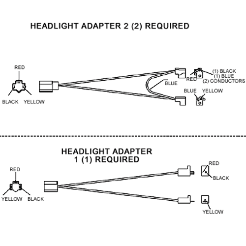 Light Adapter, Chevy 88-89, (4-lamp) Boss MSC03446