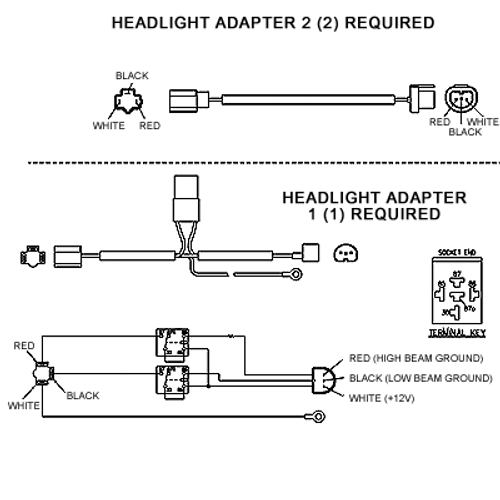 Light Adapter, Dodge, 99-00, Boss MSC04287