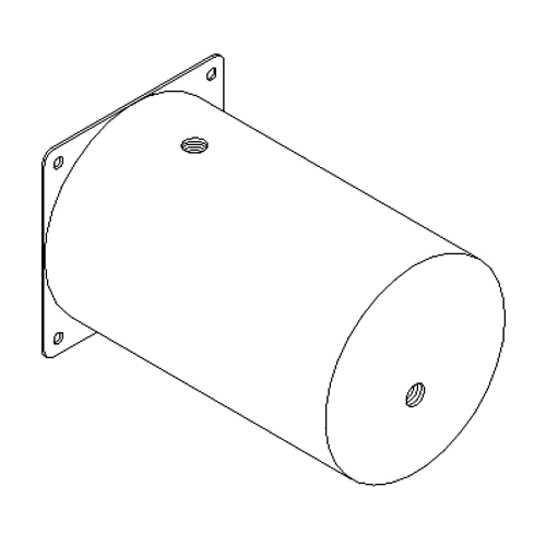 Reservoir, 2 qt, with Remote Port, Boss HYD04814