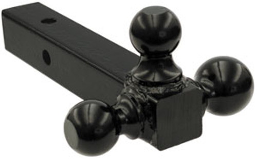 Tri-Ball Hitch, 1-78", 2", 2-5/16", Black Solid Shank, Buyers 1802200