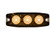 Ultra Thin 3.5 Inch Amber LED Strobe Light, 3-Led, Buyers 8892230