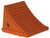 Fluorescent Orange Poly Wheel Chock, 7.38" W x 8.31"L x 6.25"H, Buyers WC786